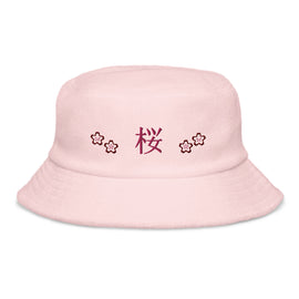 Kaufen light-pink Unstructured Terry Cloth Bucket Hat