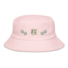 Acheter light-pink Unstructured Terry Cloth Bucket Hat