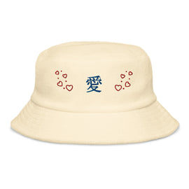 Unstructured Terry Cloth Bucket Hat