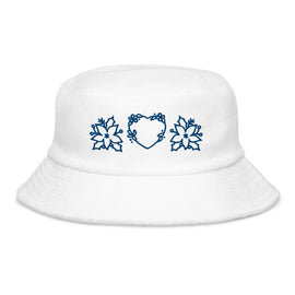 Buy white Unstructured Terry Cloth Bucket Hat