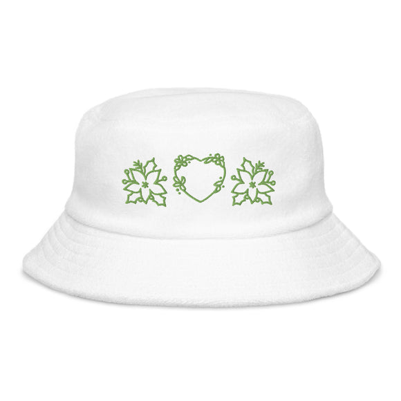 Unstructured Terry Cloth Bucket Hat