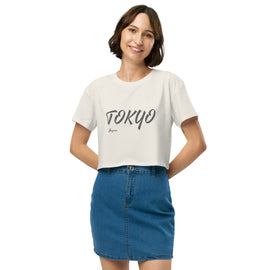 Ladies' Extra Soft Crop Top ~Tokyo / Konnichiwa~ - Premium Crop Tops from ascolour - Just $30.90! Shop now at Arekkusu-Store