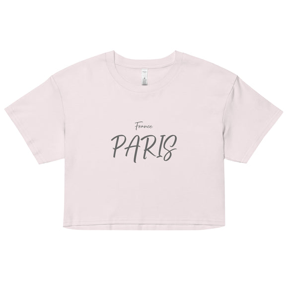 Ladies' Extra Soft Crop Top ~Paris / Bonjour~ - Premium Crop Tops from ascolour - Just $30.90! Shop now at Arekkusu-Store