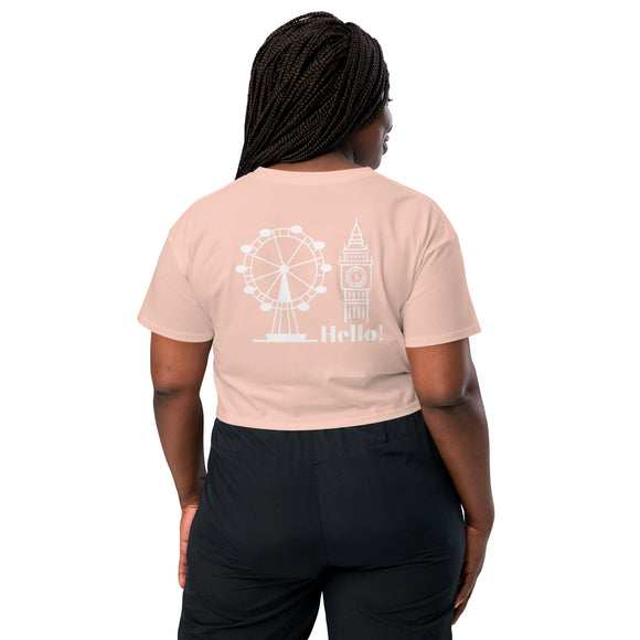 Ladies' Extra Soft Crop Top ~London / Hello~ - Premium Crop Tops from ascolour - Just $30.90! Shop now at Arekkusu-Store