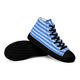 Compra azure Ladies&#39; High Top Canvas Shoes