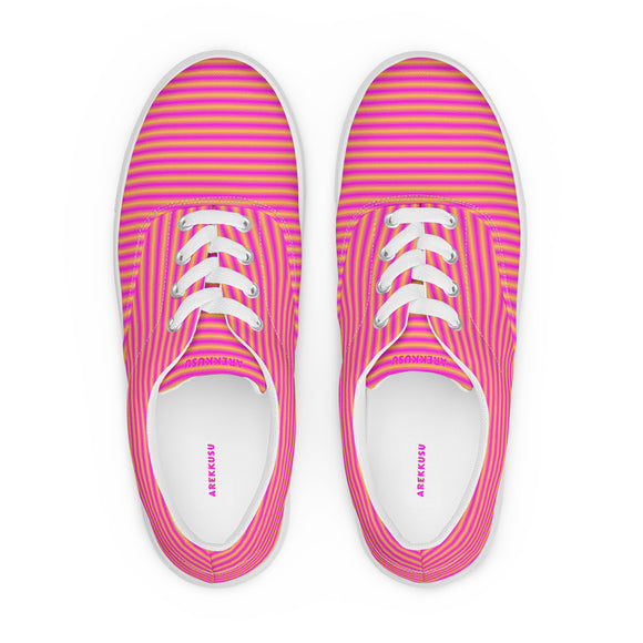 Ladies' Lace-Up Canvas Shoes - Premium Canvas Shoes from Arekkusu-Store - Just $38! Shop now at Arekkusu-Store