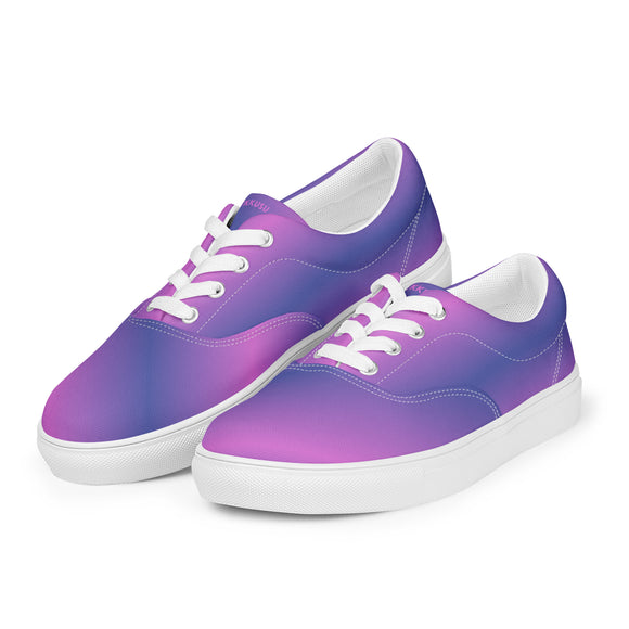 Ladies' Lace-Up Canvas Shoes - Premium Canvas Shoes from Arekkusu-Store - Just $38! Shop now at Arekkusu-Store