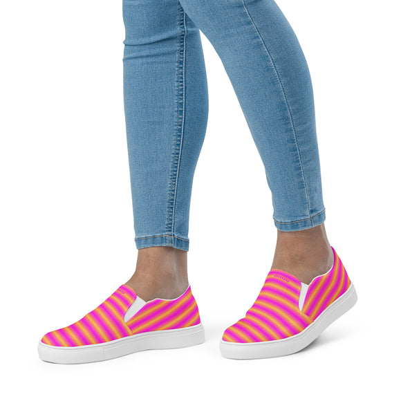 Ladies' Slip-On Canvas Shoes - Premium Canvas Shoes from Arekkusu-Store - Just $37! Shop now at Arekkusu-Store