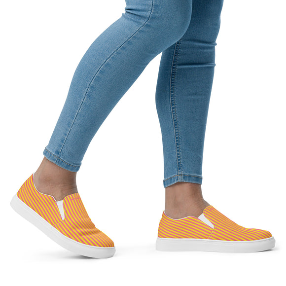 Ladies' Slip-On Canvas Shoes - Premium Canvas Shoes from Arekkusu-Store - Just $37! Shop now at Arekkusu-Store