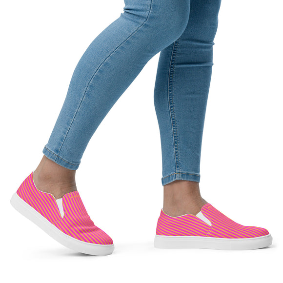 Ladies' Slip-On Canvas Shoes - Premium Canvas Shoes from Arekkusu-Store - Just $37! Shop now at Arekkusu-Store