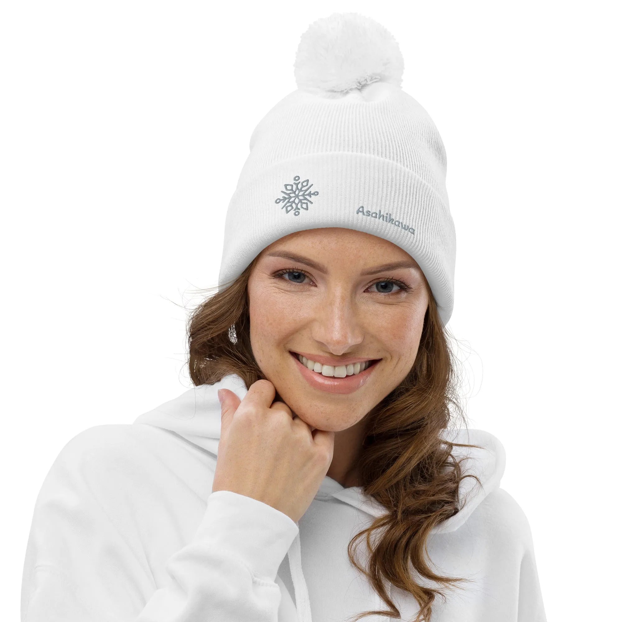 Unisex Pom-Pom Cuffed Beanie