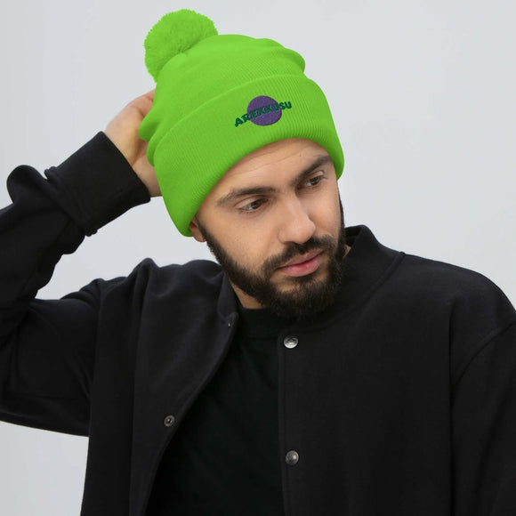 Unisex Pom - Pom Knit Beanie - Arekkusu - Store