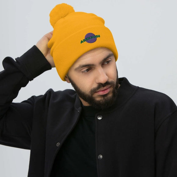 Unisex Pom - Pom Knit Beanie - Arekkusu - Store