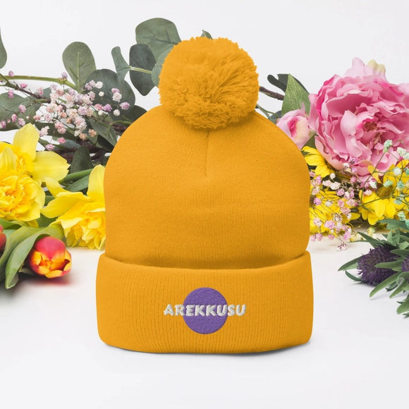 Unisex Pom - Pom Knit Beanie - Arekkusu - Store