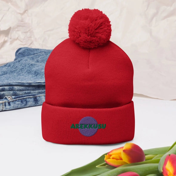Unisex Pom - Pom Knit Beanie - Arekkusu - Store
