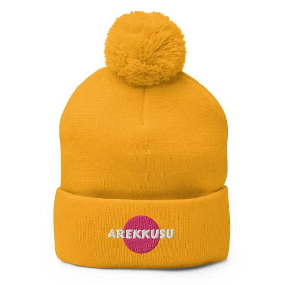 Unisex Pom - Pom Knit Beanie - Arekkusu - Store