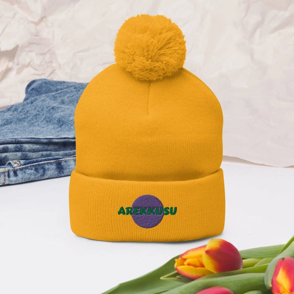 Unisex Pom - Pom Knit Beanie - Arekkusu - Store