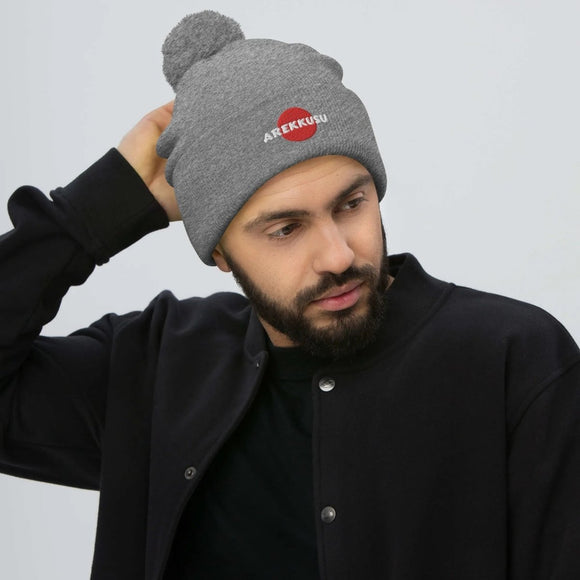 Unisex Pom - Pom Knit Beanie - Arekkusu - Store