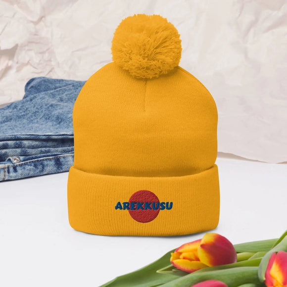 Unisex Pom - Pom Knit Beanie - Arekkusu - Store