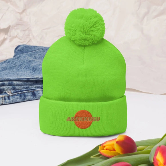Unisex Pom - Pom Knit Beanie - Arekkusu - Store