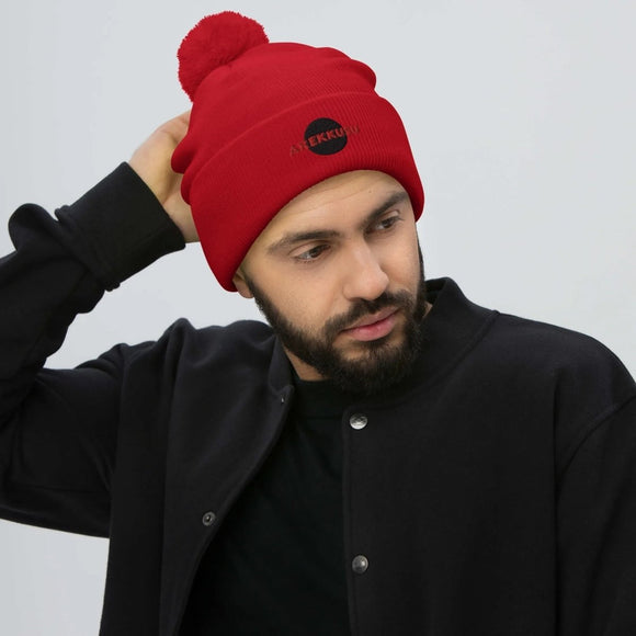 Unisex Pom - Pom Knit Beanie - Arekkusu - Store