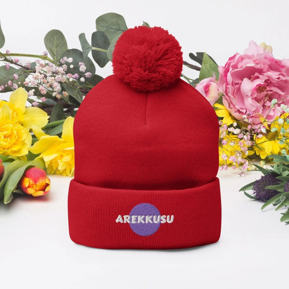 Unisex Pom - Pom Knit Beanie - Arekkusu - Store