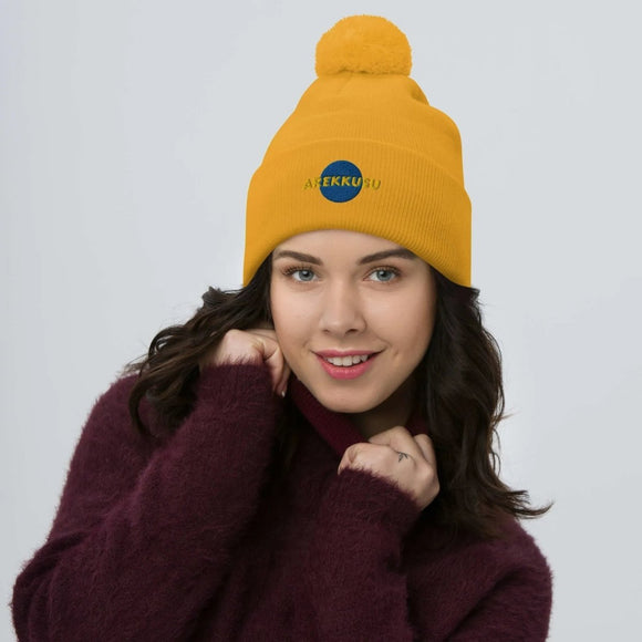 Unisex Pom - Pom Knit Beanie - Arekkusu - Store
