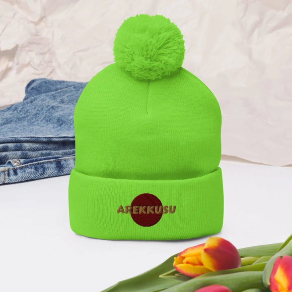 Unisex Pom - Pom Knit Beanie - Arekkusu - Store