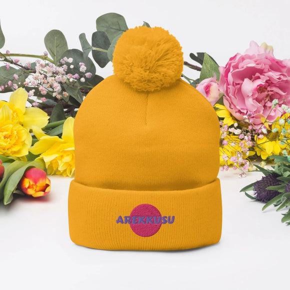 Unisex Pom - Pom Knit Beanie - Arekkusu - Store